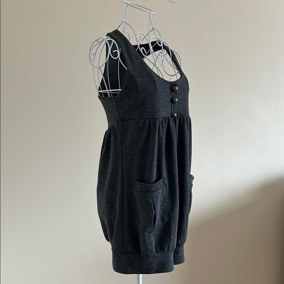 Forever 21 Racerback Grey Dress with Pockets – Size S, Excellent Condition - Picture 2 of 7